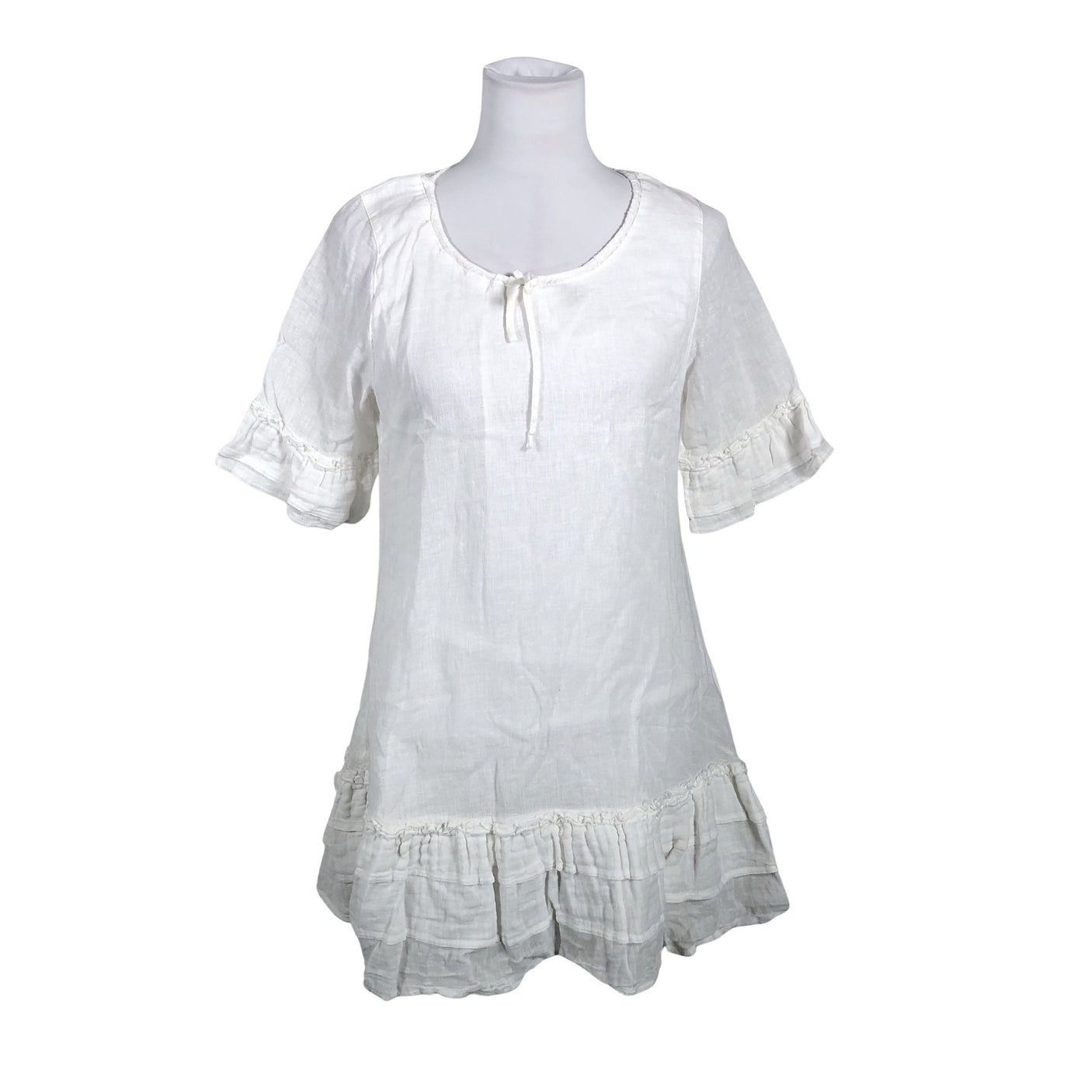 Unisex Cream - Mitteveniv kleit, suurus 38 - Valge (1)