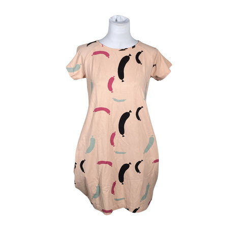 Unisex Papu - Trikotaažist kleit, suurus 36 - Heleroosa ()