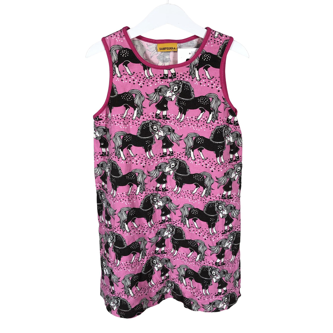 Unisex Sampsukka - Trikotaažist kleit, suurus 116 - 122 - Roosa (1)