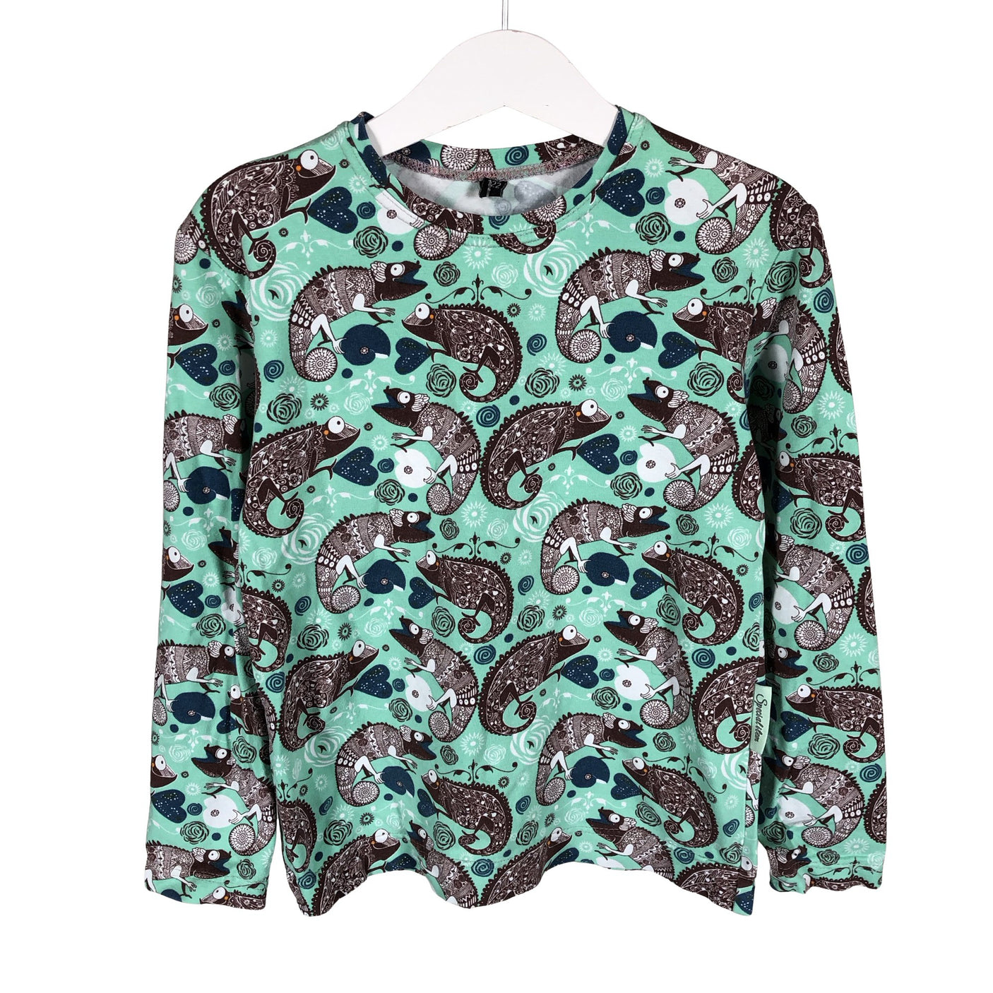 Unisex Handmade - Trikotaažist pluus, suurus 116 - 122 - Türkiis (1)