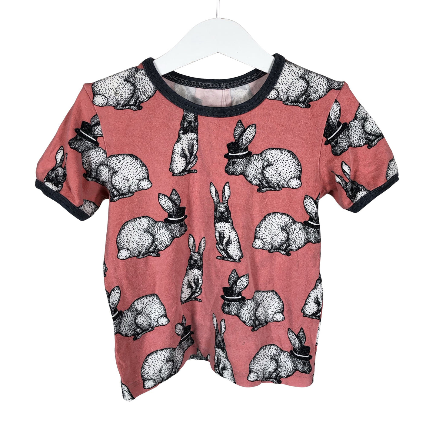 Unisex Handmade - T-särk, suurus 104 - 110 - Heleroosa (1)