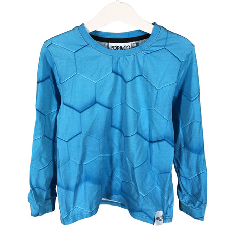 Unisex Pop & Co Helsinki - Trikotaažist pluus, suurus 116 - 122 - Sinine ()
