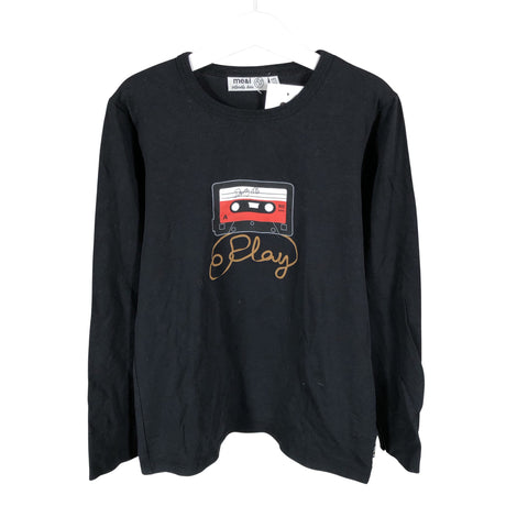 Unisex me&i - Trikotaažist pluus, suurus 146 - 152 - Must ()