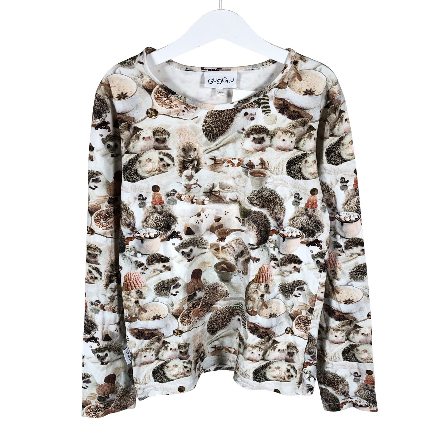 Unisex Gugguu - Trikotaažist kleit, suurus 140 - 146 - Beige (1)