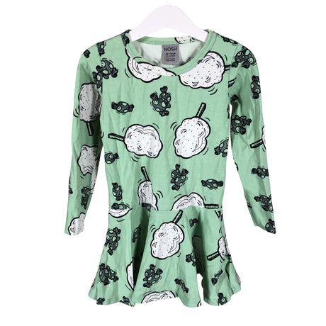 Unisex NOSH - Trikotaažist kleit, suurus 98 - 104 - Roheline ()