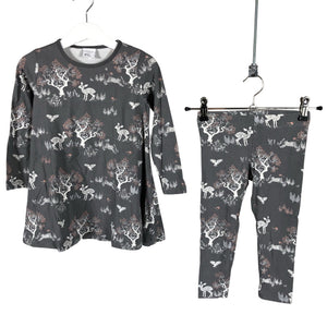 Unisex Lindex - Trikotaažist tuunika, suurus 92 - 98 - Hall (1)