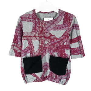 Unisex Handmade - Trikotaažist pluus, suurus 104 - 110 - Hall (1)
