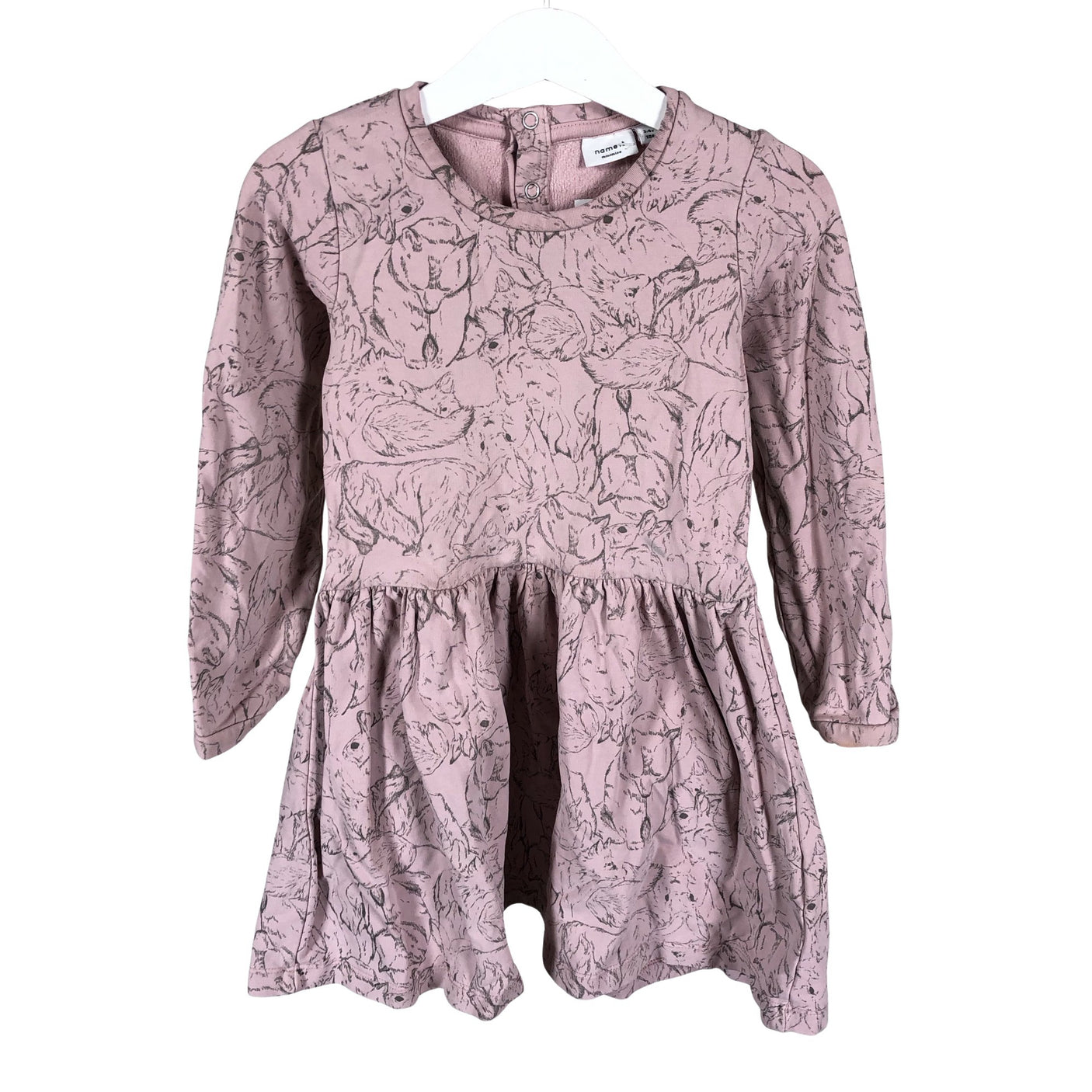 Unisex Name It - Dressikangast kleit, suurus 98 - 104 - Heleroosa (1)