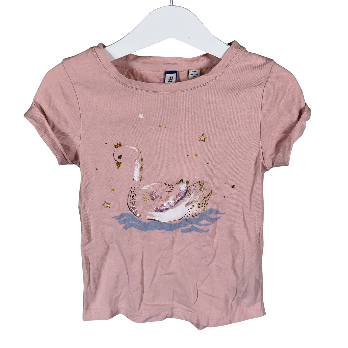 Unisex Friboo - T-särk, suurus 98 - 104 - Heleroosa (1)