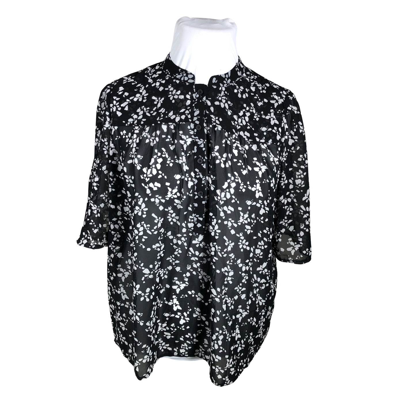 Unisex Esprit - Lühikeste käistega pluus, suurus 42 - Must (1)