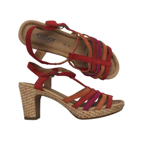 Unisex Gabor - Kontsaga rihmikud, suurus 38 - Punane ()