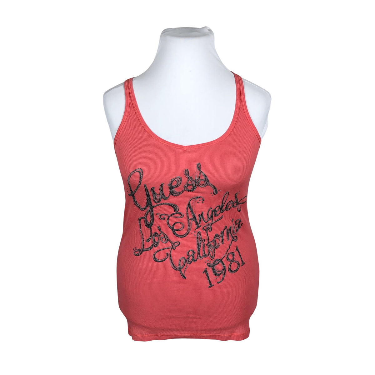 Unisex Guess - Trikotaažist topp, suurus 42 - Punane (1)