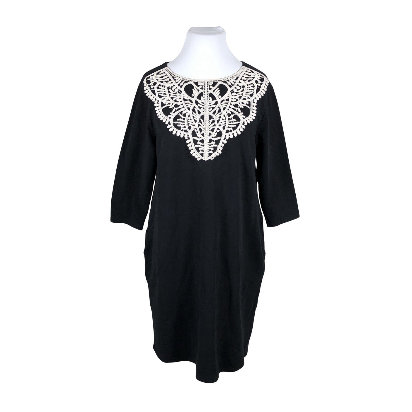 Unisex Lumoan - Trikotaažist kleit, suurus 48 - Must (1)