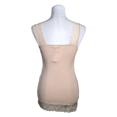 Unisex Cream - Trikotaažist topp, suurus 34 - Beige (2)