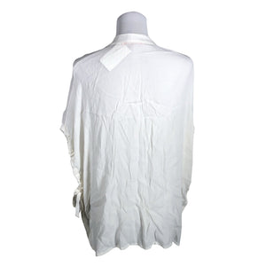 Unisex La Fée Maraboutée - Lühikeste käistega pluus, suurus 40 - Valge (3)