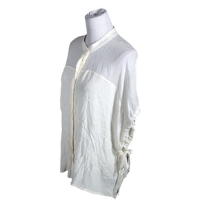 Unisex La Fée Maraboutée - Lühikeste käistega pluus, suurus 40 - Valge (2)