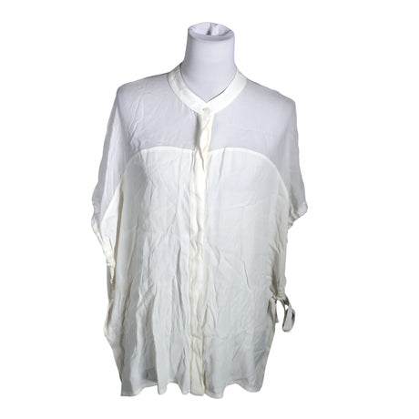 Unisex La Fée Maraboutée - Lühikeste käistega pluus, suurus 40 - Valge ()