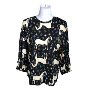 Unisex Marimekko - Trikotaažist pluus, suurus 38 - Must (1)