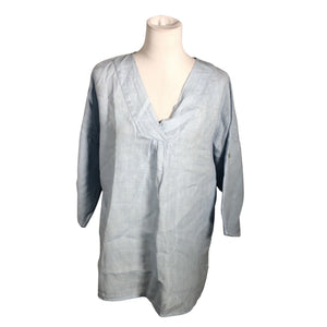 Unisex In Front - Lühikeste käistega pluus, suurus 40 - Helesinine (1)