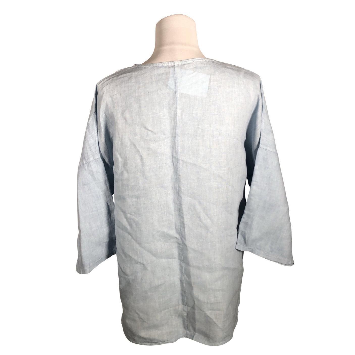 Unisex In Front - Lühikeste käistega pluus, suurus 40 - Helesinine (2)