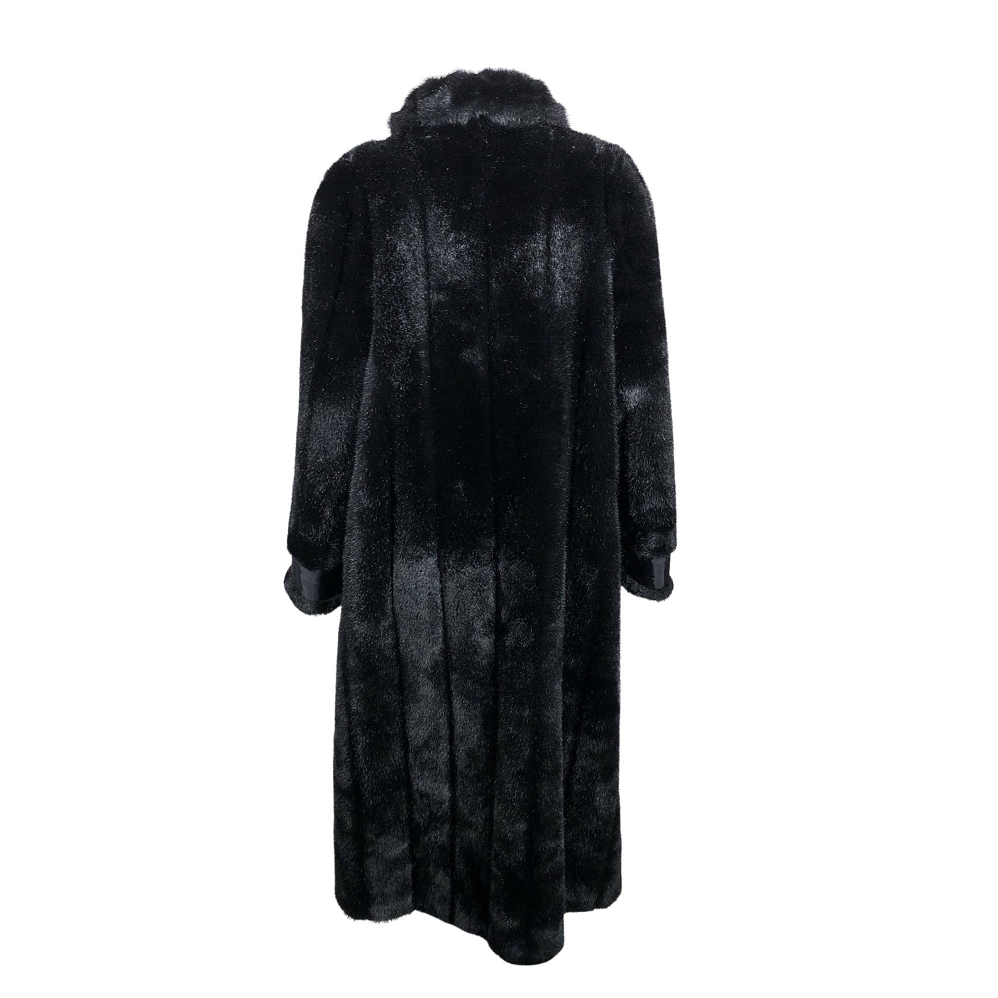 Unisex M.I.C - Kunstkarusnahast mantel, suurus 38 - Must (2)
