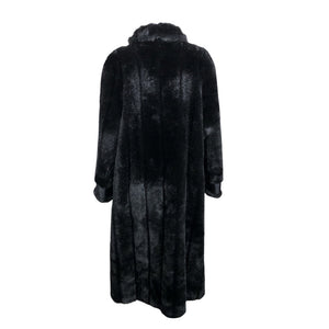 Unisex M.I.C - Kunstkarusnahast mantel, suurus 38 - Must (2)