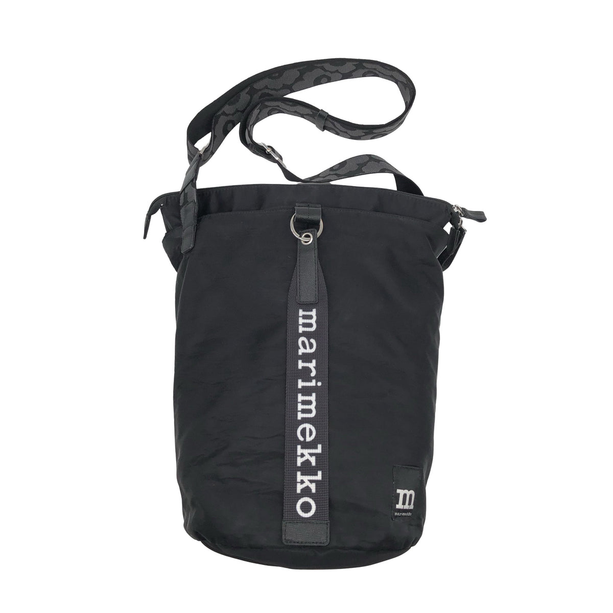 Unisex Marimekko - Õlakott, suurus Maxi - Must (1)