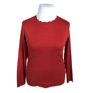 Unisex Esprit - Trikotaažist pluus, suurus 42 - Punane (1)
