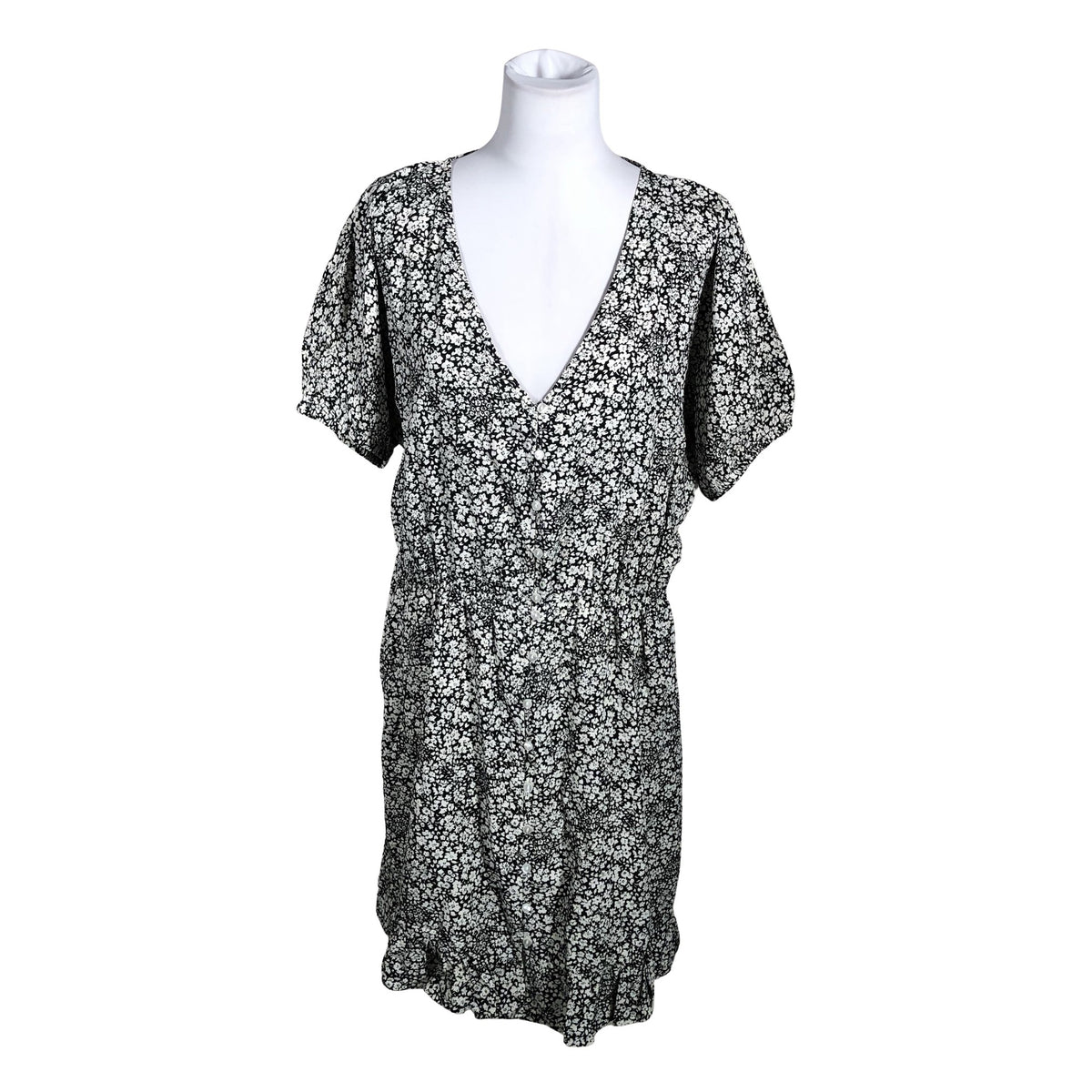 Unisex Lindex - Mitteveniv kleit, suurus 40 - Must (1)