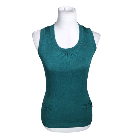 Unisex Jackpot - Kootud vest, suurus 36 - Türkiis ()
