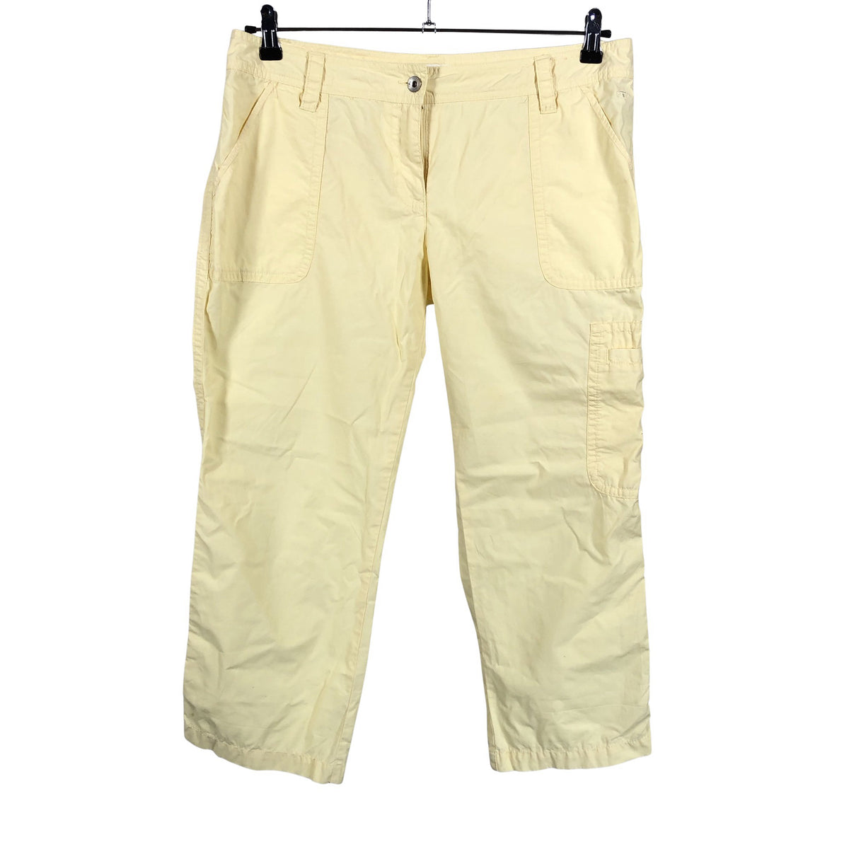 Unisex Tom Tailor - Mittevenivad poolpikad püksid, suurus 42 - Kollane (1)