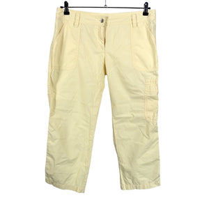 Unisex Tom Tailor - Mittevenivad poolpikad püksid, suurus 42 - Kollane (1)