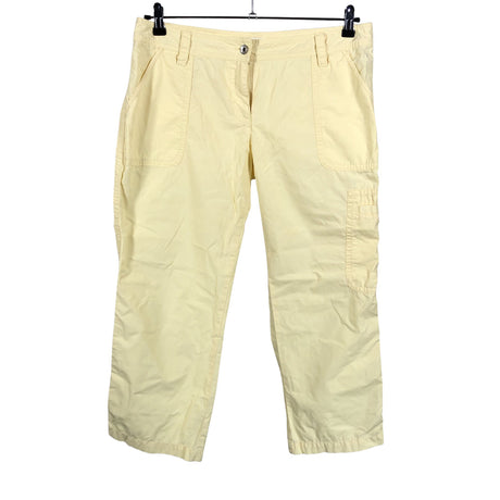 Unisex Tom Tailor - Mittevenivad poolpikad püksid, suurus 42 - Kollane ()