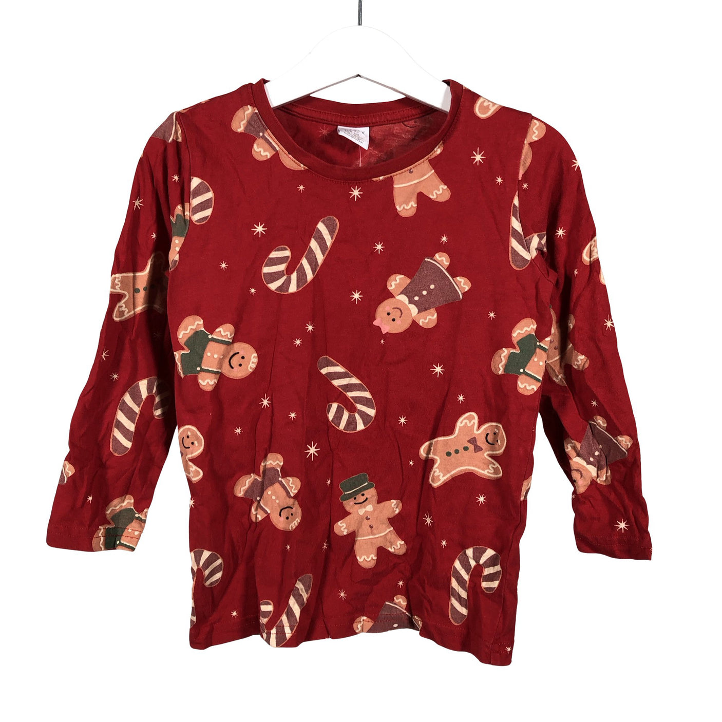 Unisex Lindex - Trikotaažist pluus, suurus 104 - 110 - Punane (1)