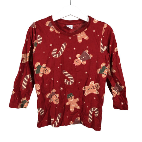 Unisex Lindex - Trikotaažist pluus, suurus 104 - 110 - Punane ()