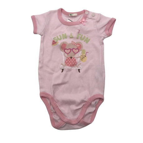 Unisex Benetton - Bodi, suurus 62 - 68 - Heleroosa ()