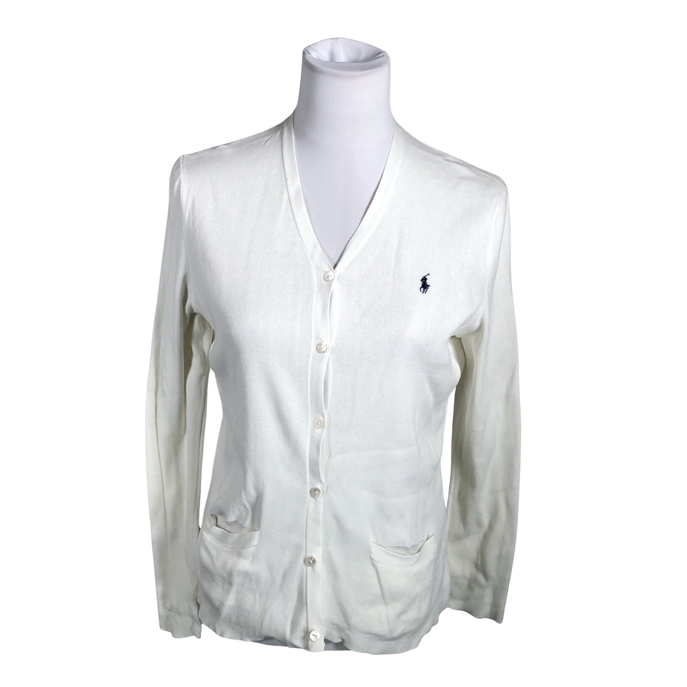 Unisex Ralph Lauren Sport - Kardigan, suurus 38 - Valge (1)