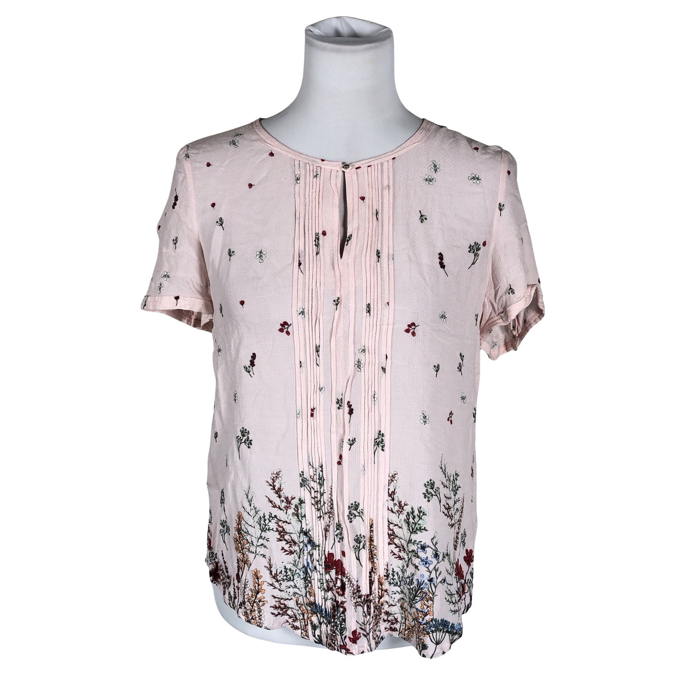 Unisex Esprit - Lühikeste käistega pluus, suurus 40 - Heleroosa (1)
