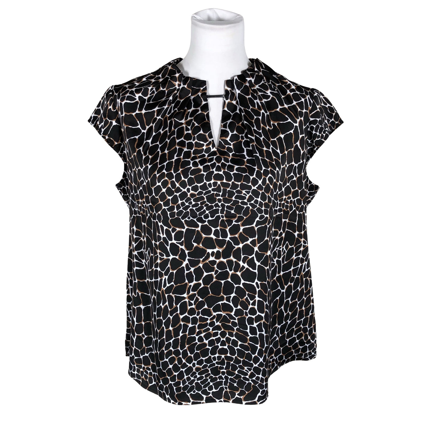 Unisex Comma - Lühikeste käistega pluus, suurus 40 - Must (1)