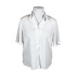 Unisex Erfo - Lühikeste käistega pluus, suurus 44 - Valge ()