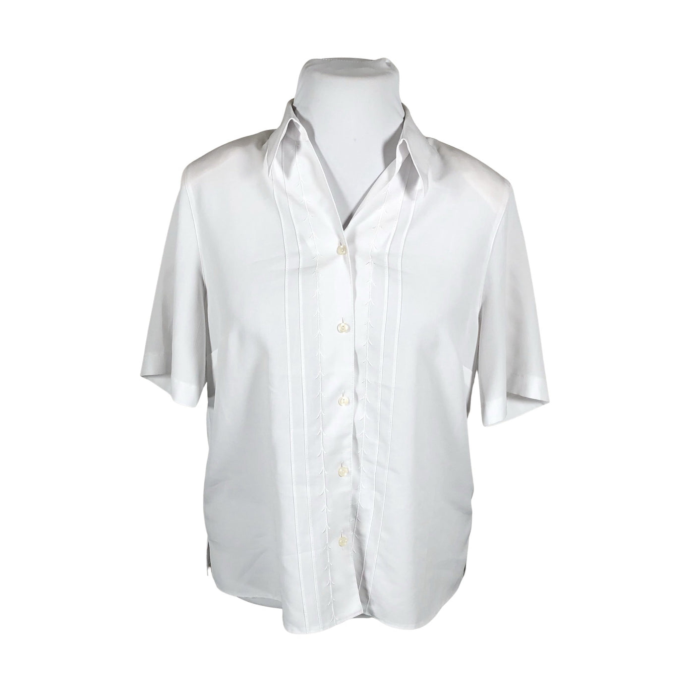 Unisex Erfo - Lühikeste käistega pluus, suurus 44 - Valge (1)