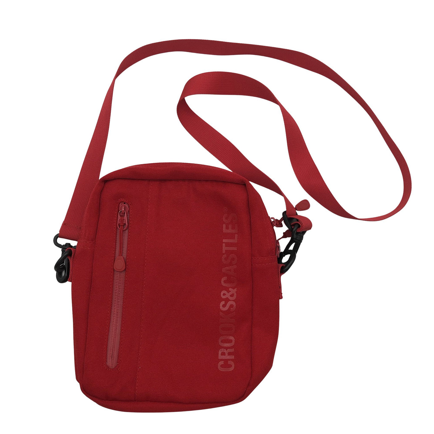 Unisex Crooks&Castles - Õlakott, suurus Mini - Punane (1)