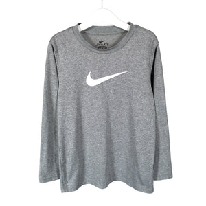 Unisex Nike - Spordisärk, pikad käised, suurus 128 - 134 - Hall (1)