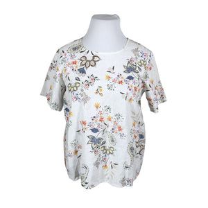 Unisex Fashion Highlight - Lühikeste käistega pluus, suurus 42 - Valge (1)