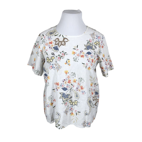Unisex Fashion Highlight - Lühikeste käistega pluus, suurus 42 - Valge ()