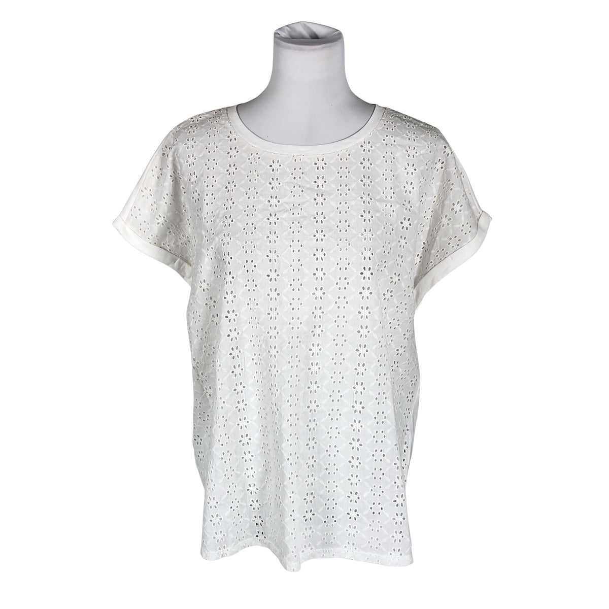 Unisex Fransa - T-särk, suurus 40 - Valge (1)