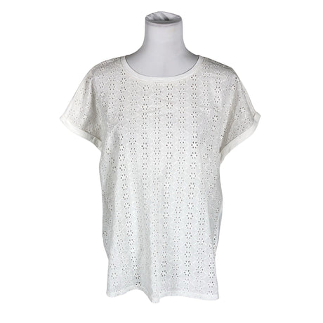 Unisex Fransa - T-särk, suurus 40 - Valge ()