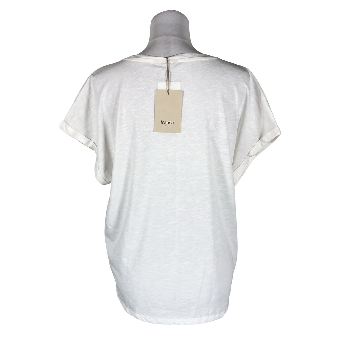 Unisex Fransa - T-särk, suurus 40 - Valge (2)