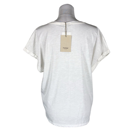 Unisex Fransa - T-särk, suurus 40 - Valge (2)