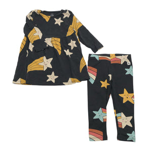 Unisex Lindex - Trikotaažist kleit, suurus 74 - 80 - Must (1)